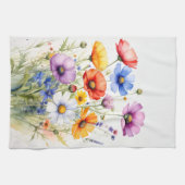 Blumengestaltete Teetücher, Wildblumen Geschirrtuc Geschirrtuch (Horizontal)