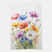 Blumengestaltete Teetücher, Wildblumen Geschirrtuc Geschirrtuch (Vertikal)