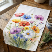 Blumengestaltete Teetücher, Wildblumen Geschirrtuc Geschirrtuch