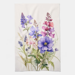 Blumengestaltete Teetücher, Wildblumen Geschirrtuc Geschirrtuch