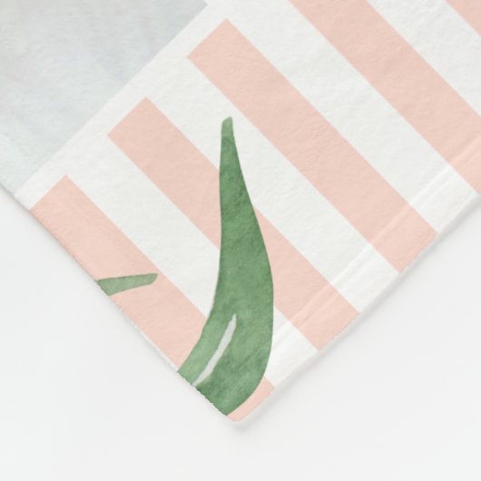 Blumengestanzte Stats Babydecke Fleecedecke (Ecke)