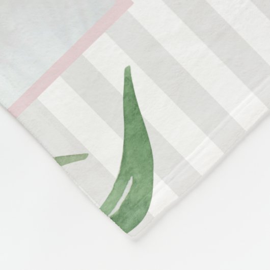 Blumengestanzte Stats Babydecke Fleecedecke (Ecke)