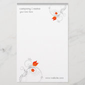 Blumengestation Briefpapier (Vorderseite)