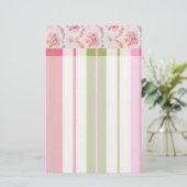 Blumengestation Briefpapier (Stehend Vorderseite)