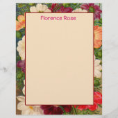 Blumengestationery Sie können individuell gestalte (Vorderseite)