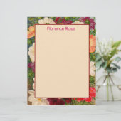 Blumengestationery Sie können individuell gestalte (Stehend Vorderseite)