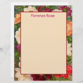 Blumengestationery Sie können individuell gestalte (Vorne/Hinten)