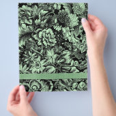 Blumengestationery [zweiseitig, beherrscht] flyer (Hand)