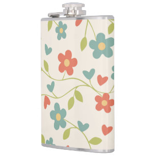 Blumengesteck-Flasche als Geschenk Flachmann