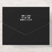 Blumengestecke in einer Hochzeitsfeier All-in-One-Einladung (Rückseite)