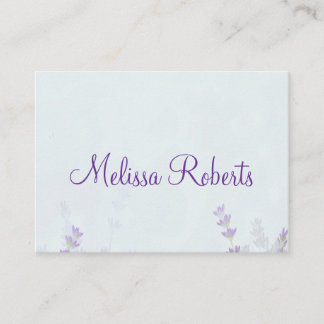 Blumengesteckte Lavendel-Hochzeitsplatzkarten Platzkarte