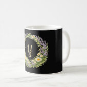 Blumengesteckter Kranz Muttertag Kaffeetasse (VorderseiteRechts)