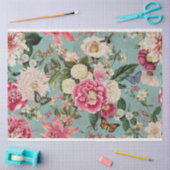 Blumengestein auf Aquarelle Seidenpapier (Basteln)