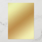 Blumengestein Gotischer Junggeselinnen-Abschied Folieneinladung (Rückseite)