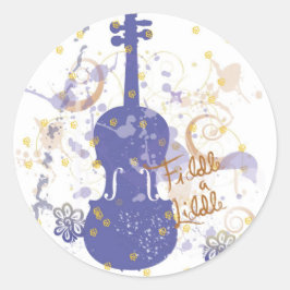 Blumengestein Runder Aufkleber