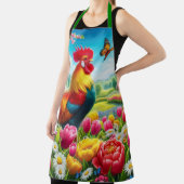 Blumengestelle/Federhirsche/Hühnerbilder Schürze (InSitu)