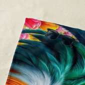 Blumengestelle/Federhirsche/Hühnerbilder Strandtuch (Beispiel)