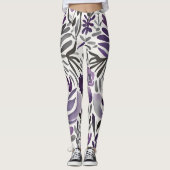 Blumengestelle in Lila Leggings (Vorderseite)