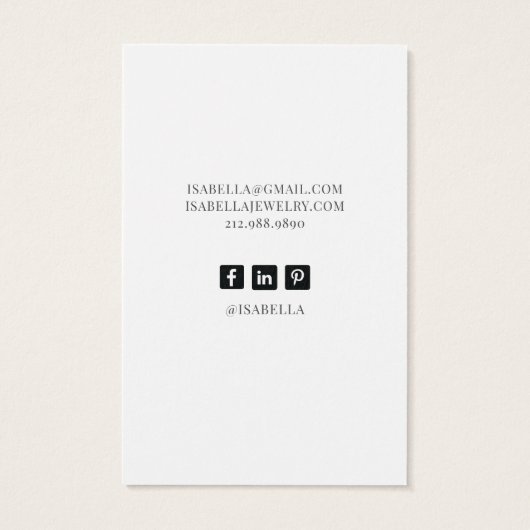 Blumengestelle mit Schmuckkarten (Rückseite)