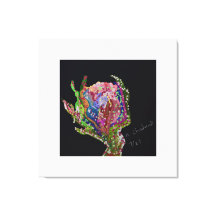 Blumengestreichte Canvas Print Art