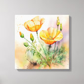 Blumengestreichte Canvas Print Leinwanddruck (Vorderseite)