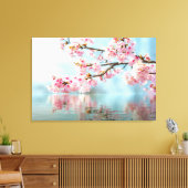 Blumengestreichte Canvas Print Leinwanddruck (Insitu (Wohnzimmer))