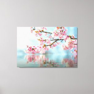 Blumengestreichte Canvas Print Leinwanddruck