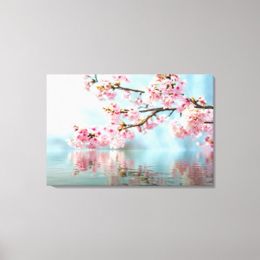 Blumengestreichte Canvas Print Leinwanddruck (Vorderseite)