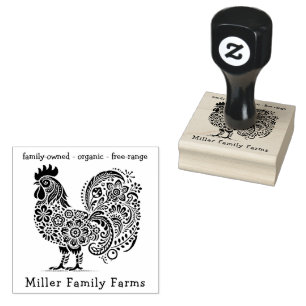 Blumengewächse Farm Frischeier Maßgeschneiderter K Gummistempel