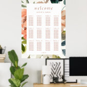 Blumengewässer 12 Tafelhochzeit Poster (Heimbüro)