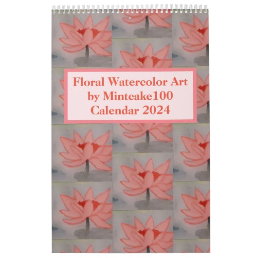 Blumengewässer Art by MintCake100 Kalender 2024 (Titelbild)