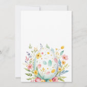 Blumengewässer Osterbrunch und Eierjagd Einladung (Rückseite)