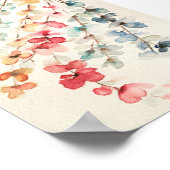 Blumengewässer Premium Leinwand Poster (12x18) (Ecke)