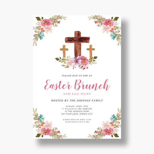 Blumengewässer Religiöse Osterfeier Einladung