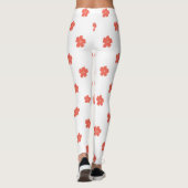 Blumengewebe Leggings (Rückseite)