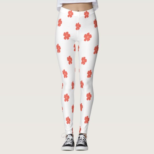 Blumengewebe Leggings (Vorderseite)