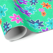 Blumengewebe nahtlos Muster farbig Geschenkpapier (Rolleneckpunkt)