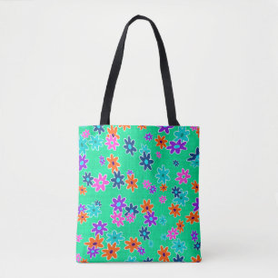 Blumengewebe nahtlos Muster farbig Tasche