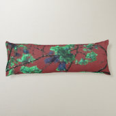 Blumengewebe, rot seitenschläferkissen (Rückseite)