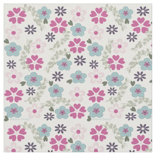 Blumengewebe Stoff (Nahaufnahme)