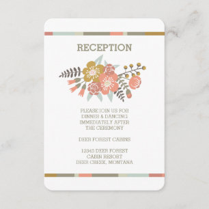 BLUMENGEWEIH LÄNDLICHE HOCHZEITSEMPFANGS-EINLADU EINLADUNG