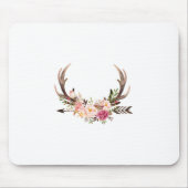 Blumengeweihe Mousepad (Vorne)