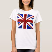 BlumenGewerkschafts-Jack, cooles unionjack, trendy T-Shirt (Vorderseite)