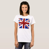 BlumenGewerkschafts-Jack, cooles unionjack, trendy T-Shirt (Vorne ganz)