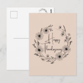 Blumengewinde-Design mit Gänseblümchen, Postkarte (Vorne/Hinten)