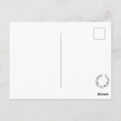 Blumengewinde-Design mit Gänseblümchen, Postkarte (Rückseite)