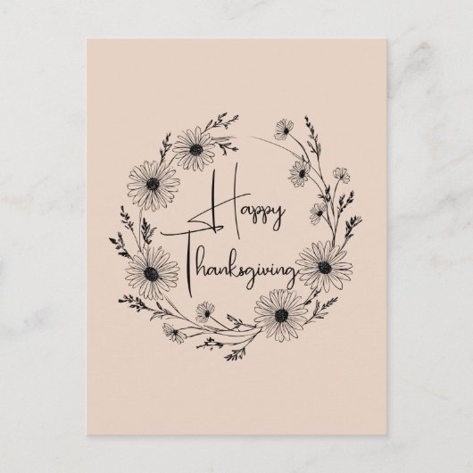 Blumengewinde-Design mit Gänseblümchen, Postkarte (Vorderseite)