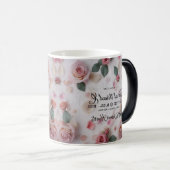 Blumengewindefarben wechselnde Tasse | Sanfte rosa (VorderseiteRechts)