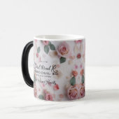Blumengewindefarben wechselnde Tasse | Sanfte rosa (Vorderseite Links)