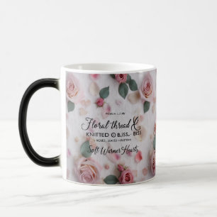 Blumengewindefarben wechselnde Tasse Sanfte rosa